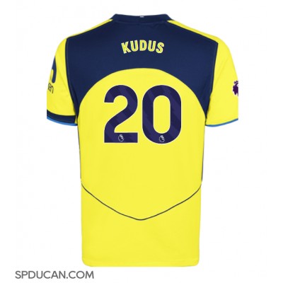 Muški Nogometni Dres Tottenham Hotspur Mohammed Kudus #20 Rezervni 2025-26 Kratak Rukav Muški Nogometni Dres Tottenham Hotspur Mohammed Kudus #20 Rezervni 2025-26 Kratak Rukav